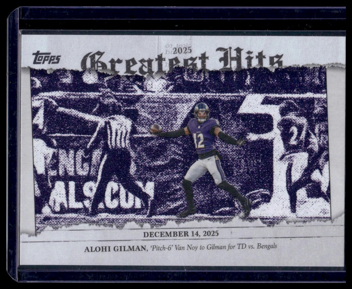 2026 Topps Flagship #25GH-AG Alohi Gilman 2025 Greatest Hits Insert