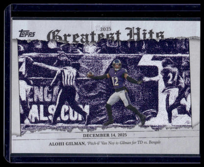 2026 Topps Flagship #25GH-AG Alohi Gilman 2025 Greatest Hits Insert