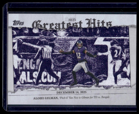 2026 Topps Flagship #25GH-AG Alohi Gilman 2025 Greatest Hits Insert
