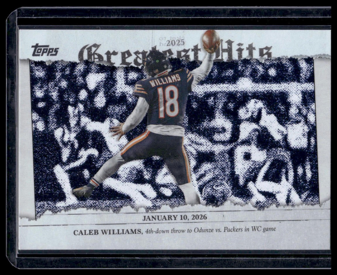 2026 Topps Flagship #25GH-CW Caleb Williams 2025 Greatest Hits Insert