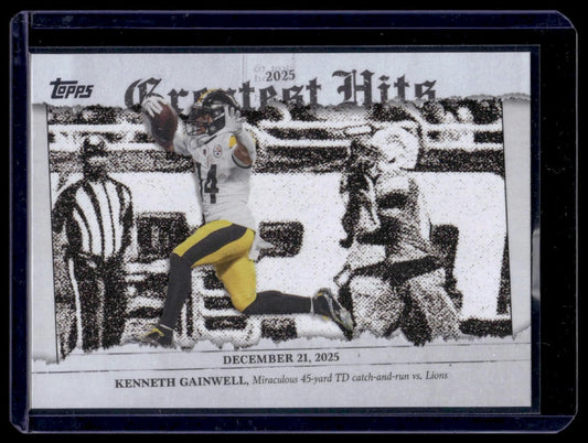 2026 Topps Flagship #25GH-KG Kenneth Gainwell 2025 Greatest Hits Insert