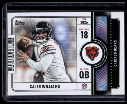 2026 Topps Flagship #BTP-7 Caleb Williams Big Ticket Players Insert