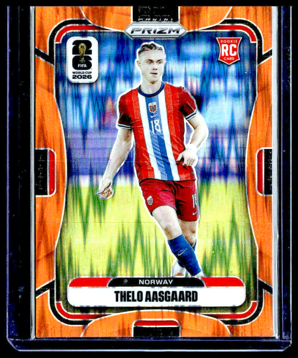2026 Panini Prizm FIFA World Cup #331 Thelo Aasgaard Orange Flash Prizm #/315