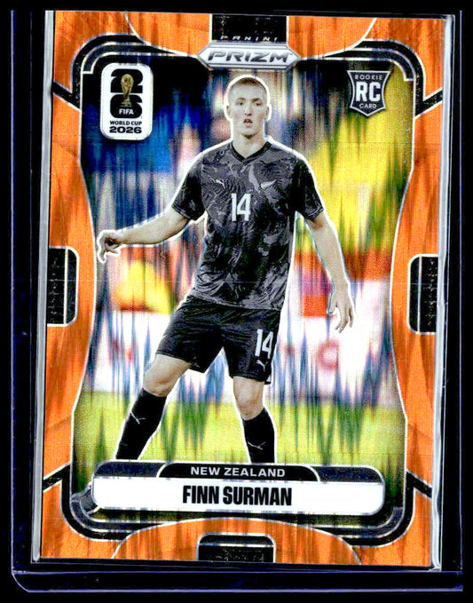 2026 Panini Prizm FIFA World Cup #323 Finn Surman Orange Flash Prizm #/315
