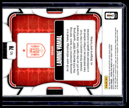 2026 Panini Prizm FIFA World Cup #70 Lamine Yamal Silver Prizm
