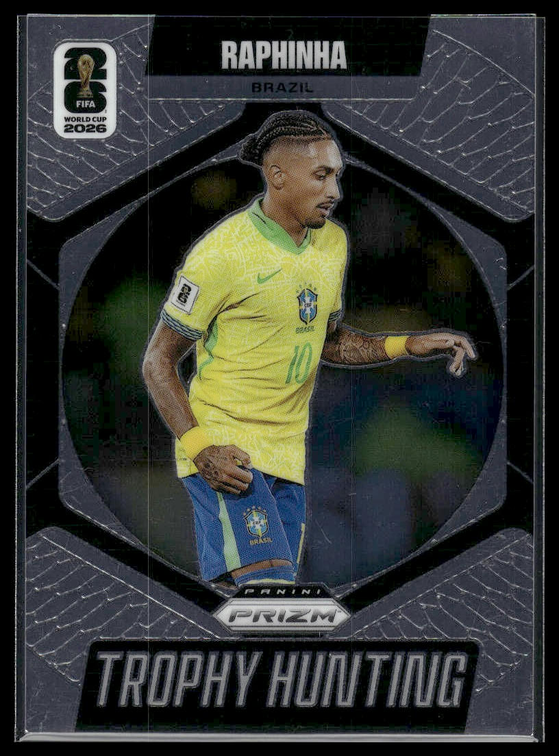 2026 Panini Prizm FIFA World Cup #3 Raphinha Trophy Hunting Silver Prizm