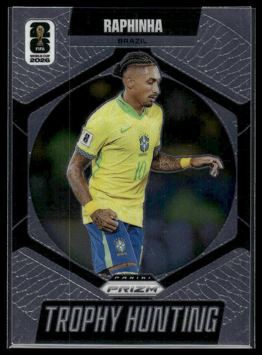 2026 Panini Prizm FIFA World Cup #3 Raphinha Trophy Hunting Silver Prizm