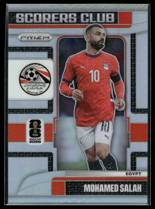 2026 Panini Prizm FIFA World Cup #19 Mohamed Salah Scorers Club Silver Prizm