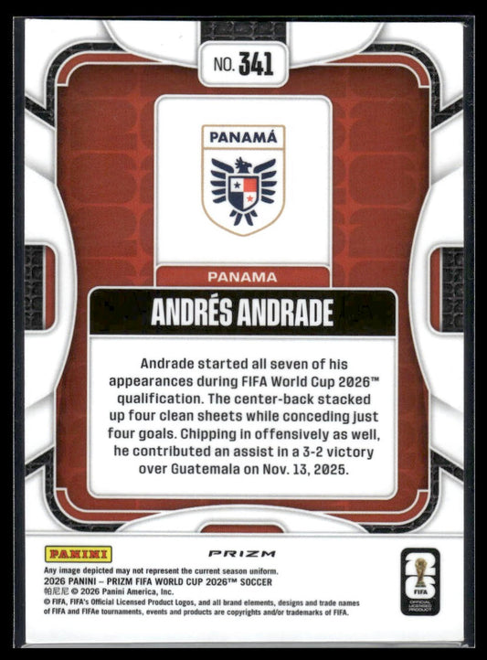 2026 Panini Prizm FIFA World Cup #341 Andres Andrade Disco Prizm