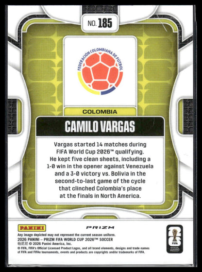 2026 Panini Prizm FIFA World Cup #185 Camilo Vargas Mojo Prizm