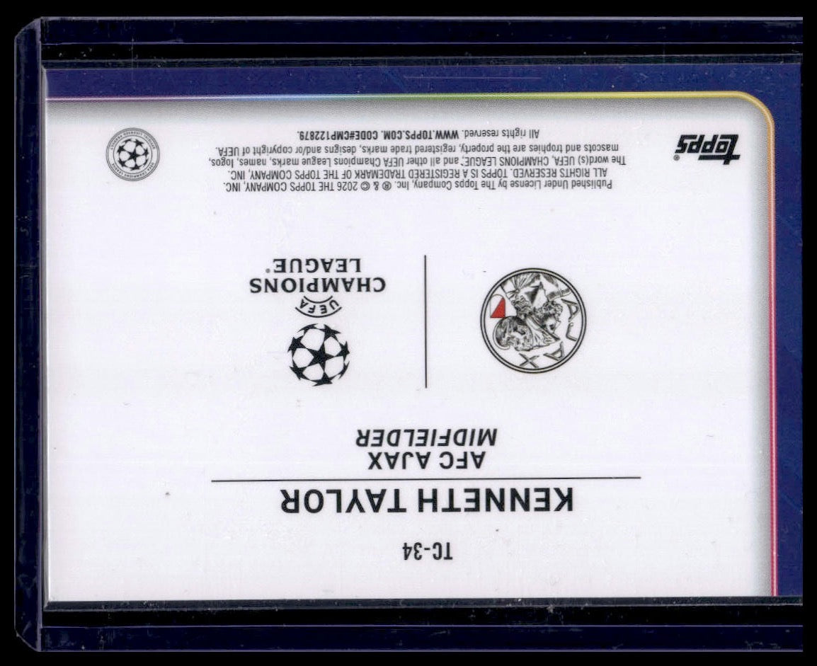 2025-26 Topps UEFA Club Competitions #TC-34 Kenneth Taylor Trophy Chasers