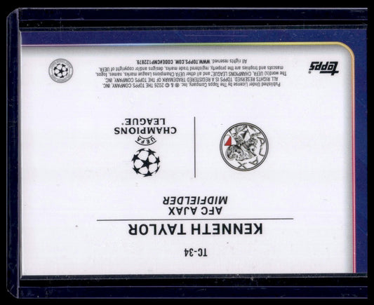 2025-26 Topps UEFA Club Competitions #TC-34 Kenneth Taylor Trophy Chasers