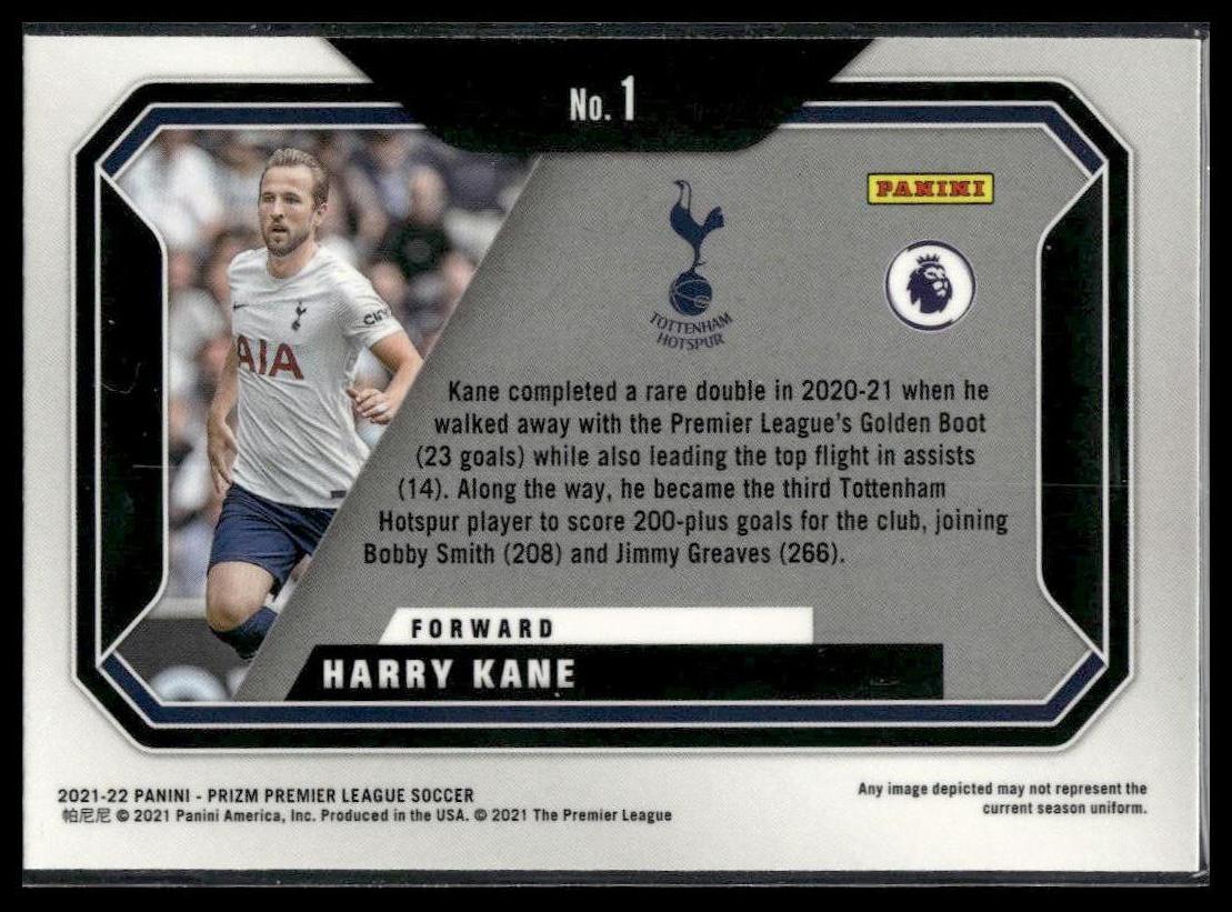 2021-22 Panini Prizm Premier League #1 Harry Kane Scorers Club