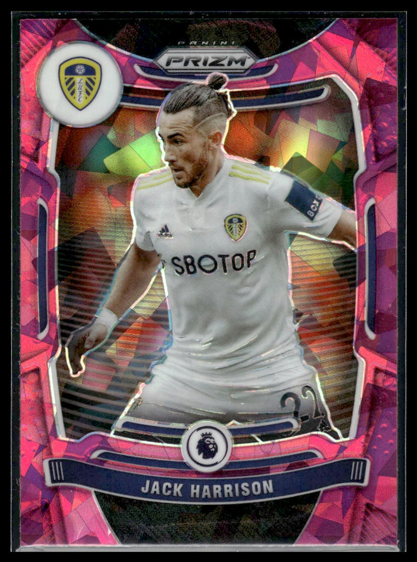 2021-22 Panini Prizm Premier League #218 Jack Harrison Prizms Pink Ice