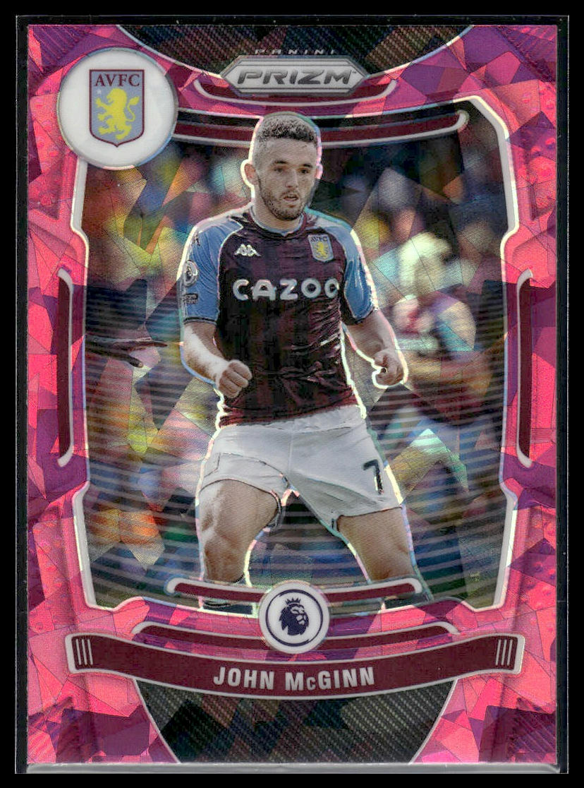 2021-22 Panini Prizm Premier League #129 John McGinn Prizms Pink Ice