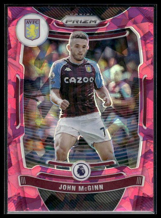 2021-22 Panini Prizm Premier League #129 John McGinn Prizms Pink Ice