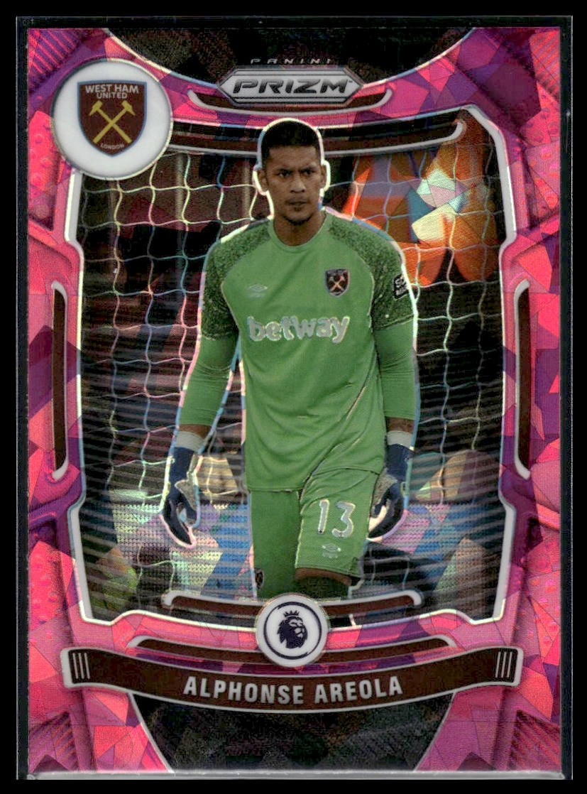 2021-22 Panini Prizm Premier League #232 Alphonse Areola Prizms Pink Ice