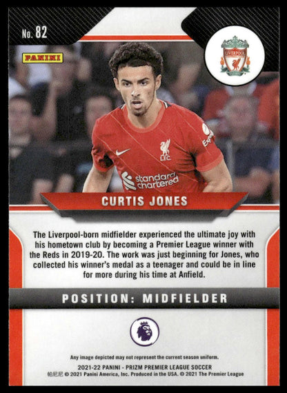 2021-22 Panini Prizm Premier League #82 Curtis Jones
