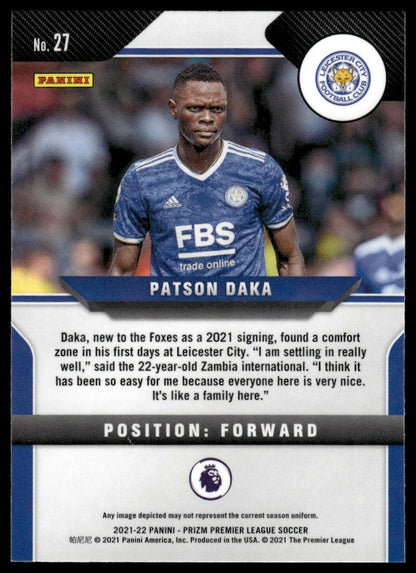 2021-22 Panini Prizm Premier League #27 Patson Daka