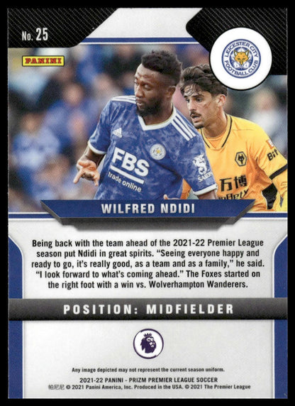 2021-22 Panini Prizm Premier League #25 Wilfred Ndidi