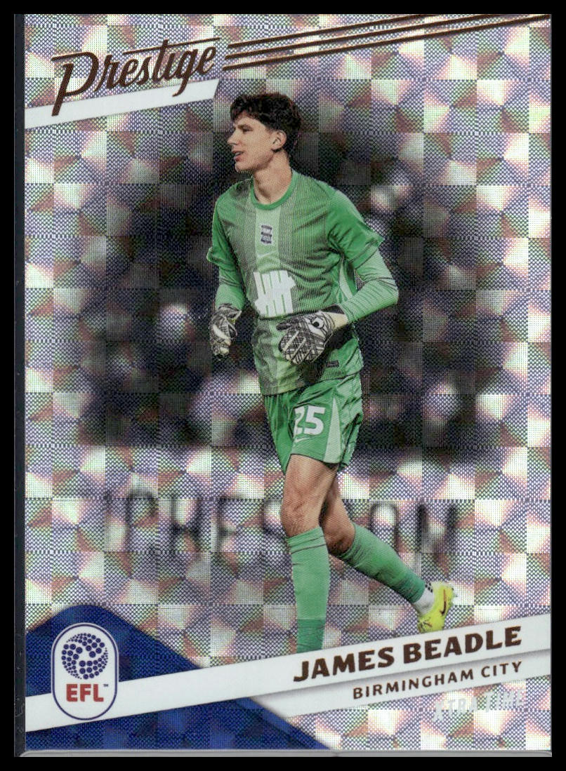 2025-26 Panini Prestige EFL #136 James Beadle Diamond Xtra Time