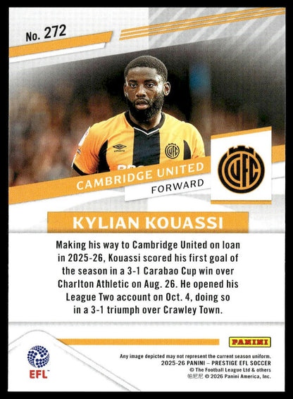 2025-26 Panini Prestige EFL #272 Kylian Kouassi
