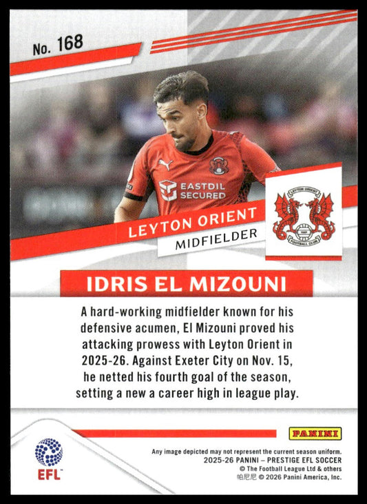 2025-26 Panini Prestige EFL #168 Idris El Mizouni