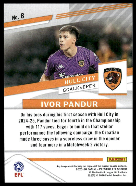 2025-26 Panini Prestige EFL #8 Ivor Pandur