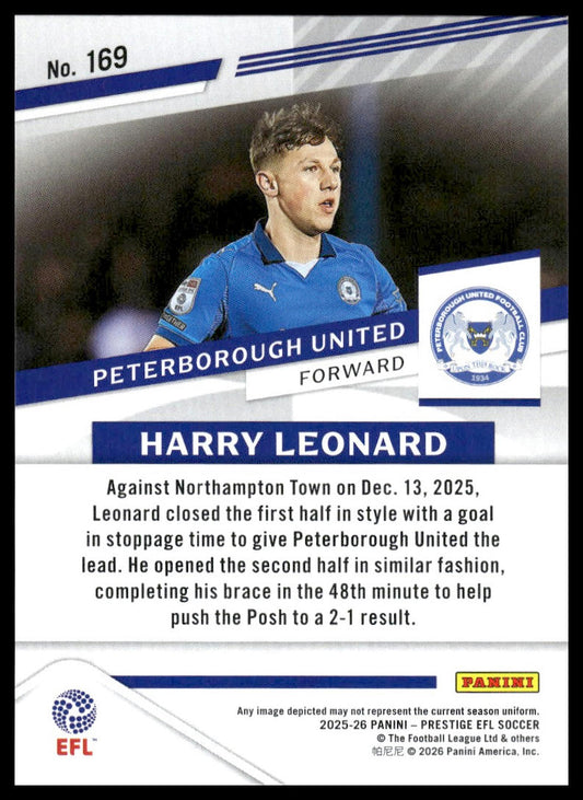 2025-26 Panini Prestige EFL #169 Harry Leonard