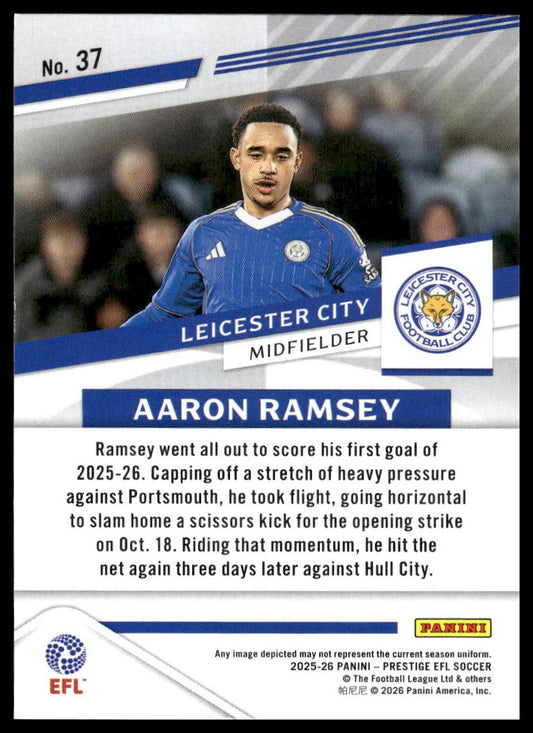 2025-26 Panini Prestige EFL #37 Aaron Ramsey