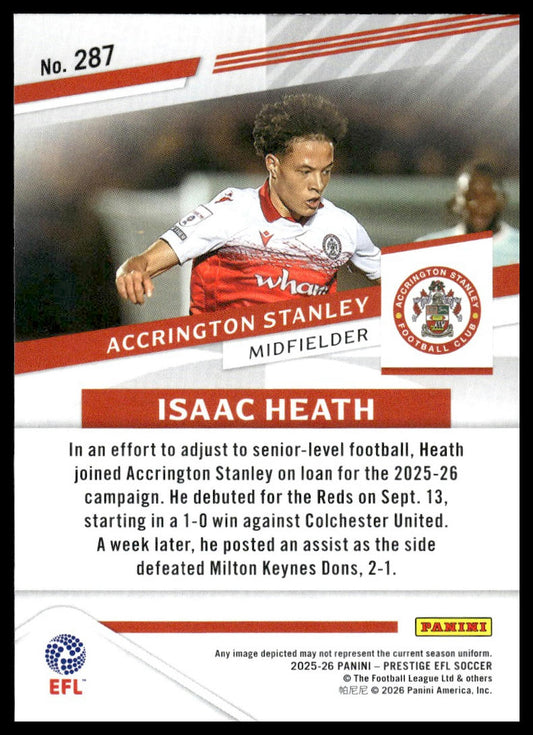 2025-26 Panini Prestige EFL #287 Isaac Heath