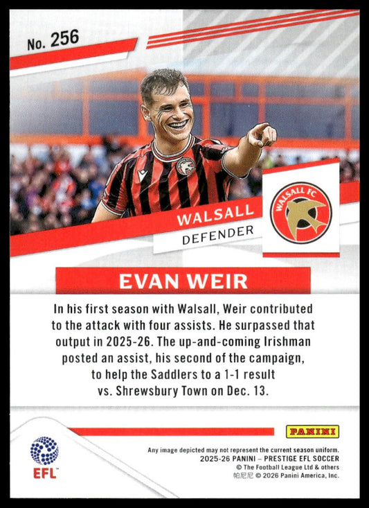 2025-26 Panini Prestige EFL #256 Evan Weir