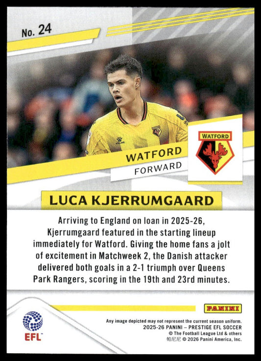 2025-26 Panini Prestige EFL #24 Luca Kjerrumgaard
