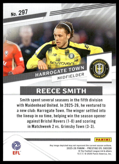 2025-26 Panini Prestige EFL #297 Reece Smith