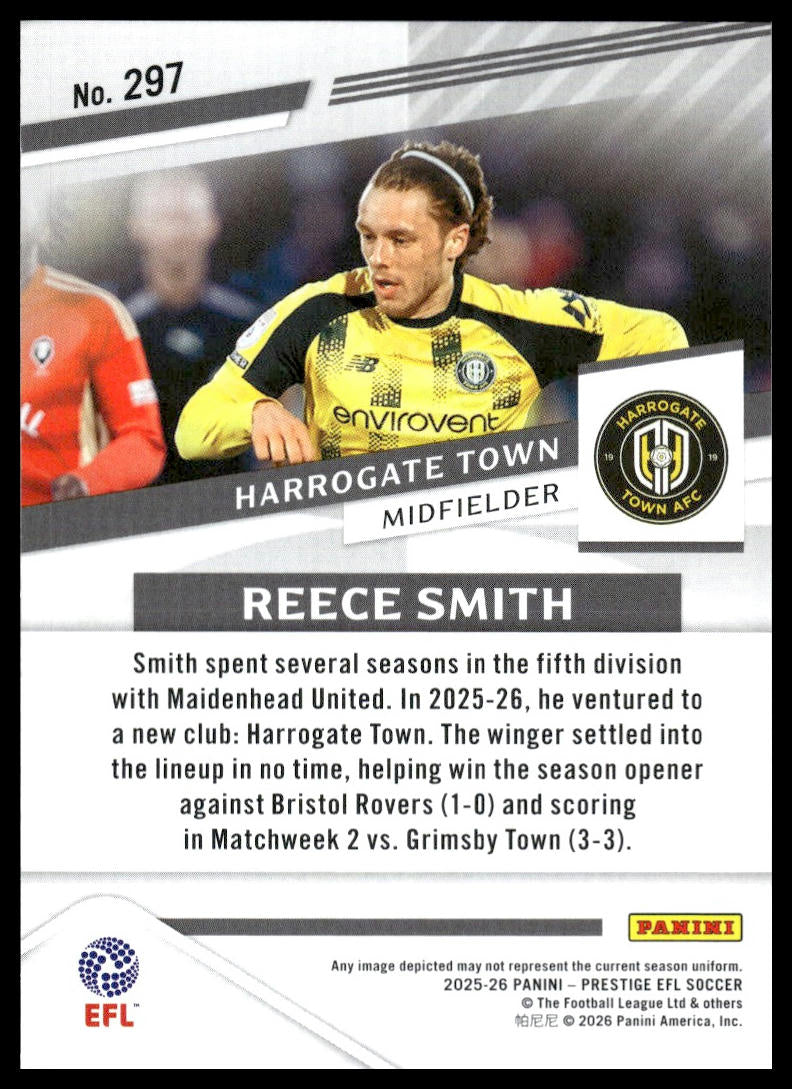 2025-26 Panini Prestige EFL #297 Reece Smith