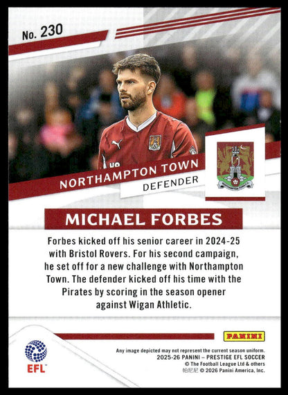 2025-26 Panini Prestige EFL #230 Michael Forbes
