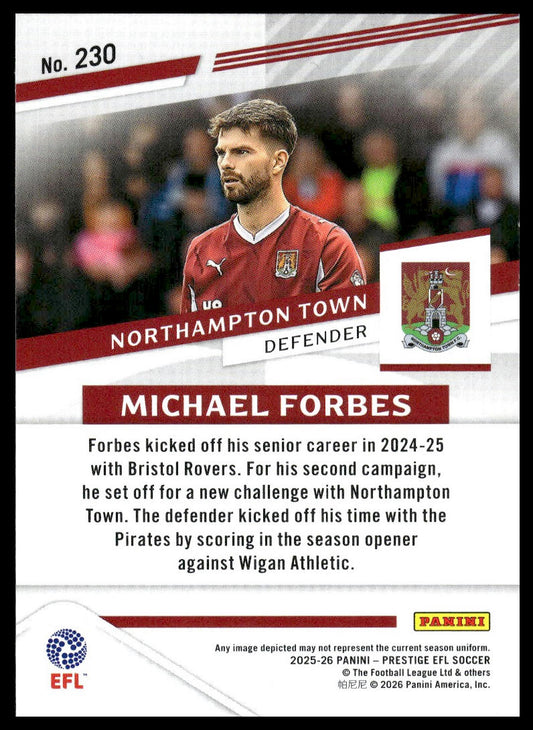 2025-26 Panini Prestige EFL #230 Michael Forbes