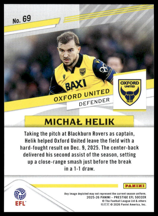 2025-26 Panini Prestige EFL #69 Michal Helik