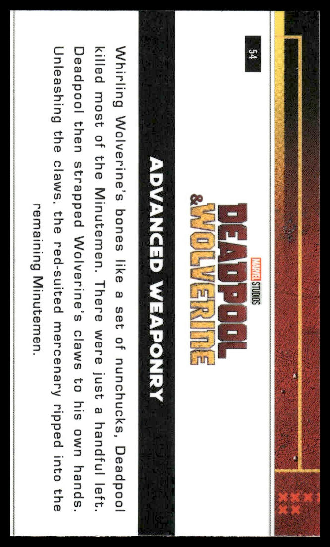 2025 Topps Chrome Marvel Deadpool #54 Advanced Weaponry