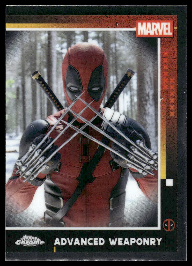 2025 Topps Chrome Marvel Deadpool #54 Advanced Weaponry