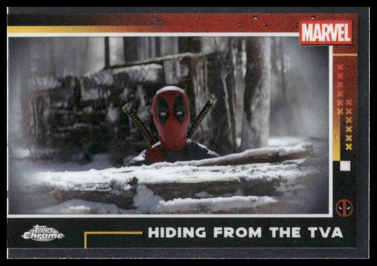 2025 Topps Chrome Marvel Deadpool #50 Hiding From The