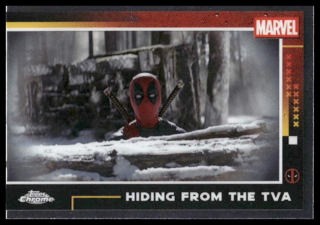 2025 Topps Chrome Marvel Deadpool #50 Hiding From The