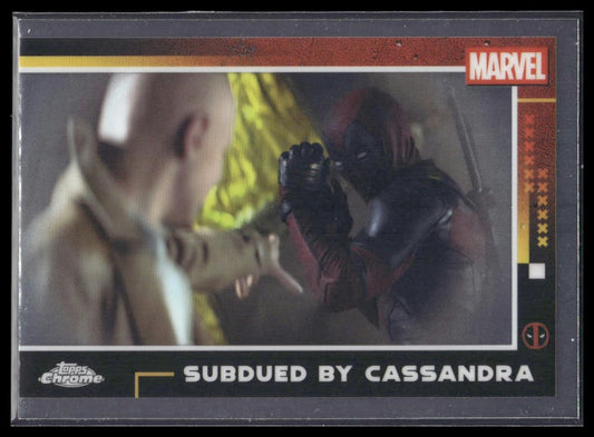 2025 Topps Chrome Marvel Deadpool #85 Subdued by Cassandra