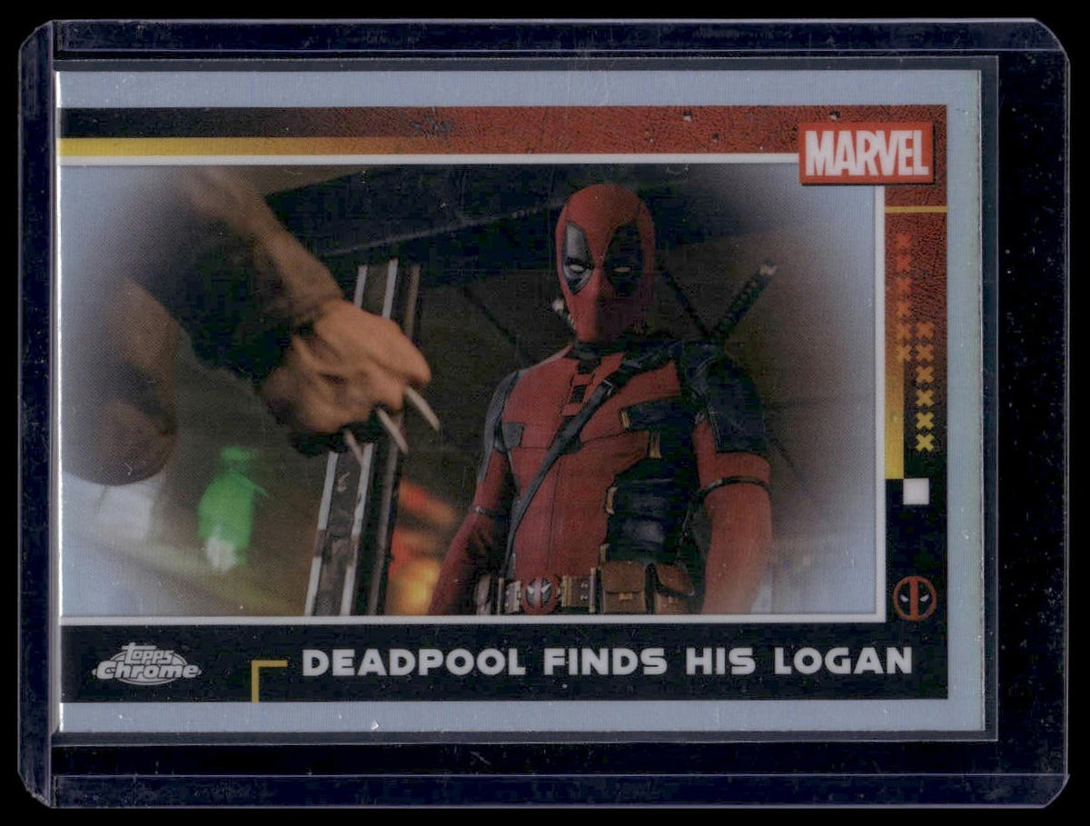 2025 Topps Chrome Marvel Studios #62 Deadpool Finds His Logan Refractor