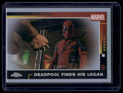 2025 Topps Chrome Marvel Studios #62 Deadpool Finds His Logan Refractor