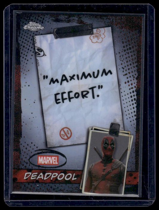 2025 Topps Chrome Deadpool #WM-01 Deadpool Wolverine Moments