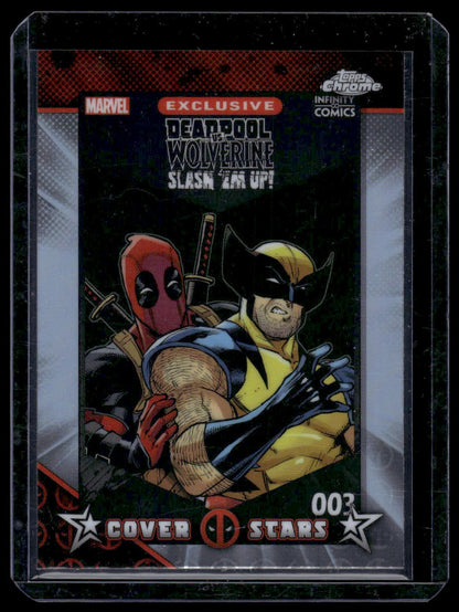 2025 Topps Chrome Deadpool #CS-22 Deadpool Vs. Wolverine: Slash 'Em Up #3