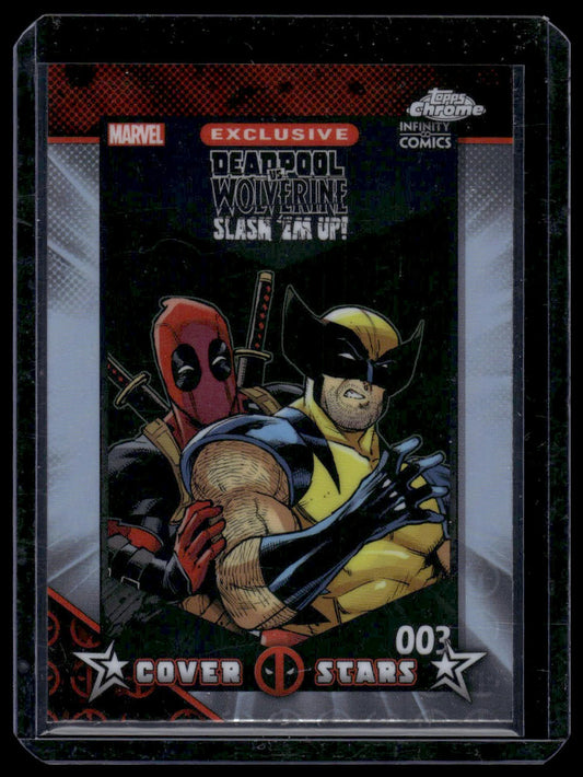 2025 Topps Chrome Deadpool #CS-22 Deadpool Vs. Wolverine: Slash 'Em Up #3