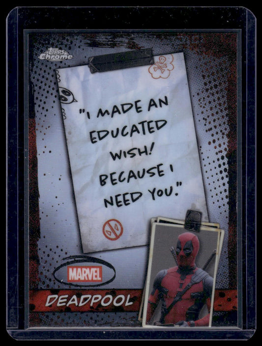 2025 Topps Chrome Deadpool #WM-08 Deadpool Wolverine Moments