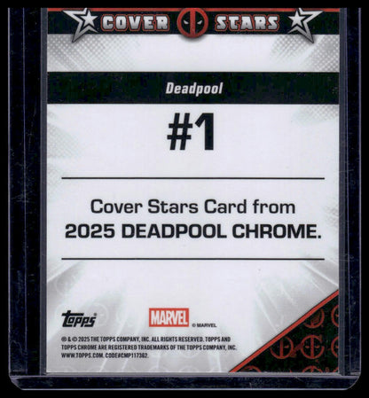 2025 Topps Chrome Deadpool Cover Stars Deadpool #1